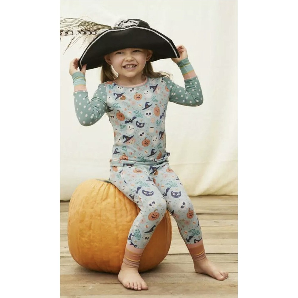 Matilda Jane Girls Just Imagine Candie Corn Halloween PJs Pajama Set 10 New
